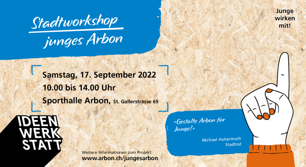 Webbanner Ideenwerkstatt Stadtworkshop junges Arbon